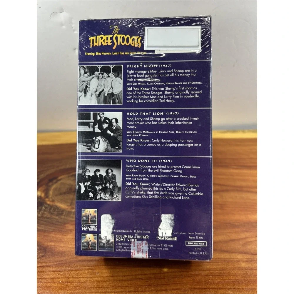 The Three Stooges - Who Done It? (VHS, 1993) **NEW**‎